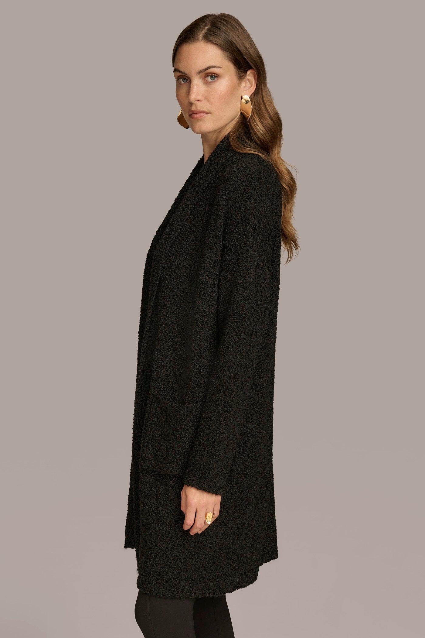 (image for) SOPHISTICATED LONG OPEN CARDIGAN